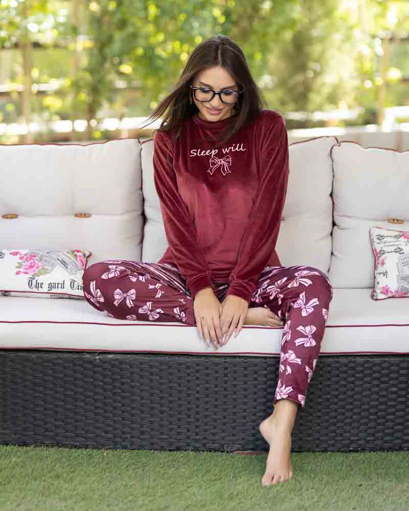 بيجامة حريمي هايدي مطبوعه 3