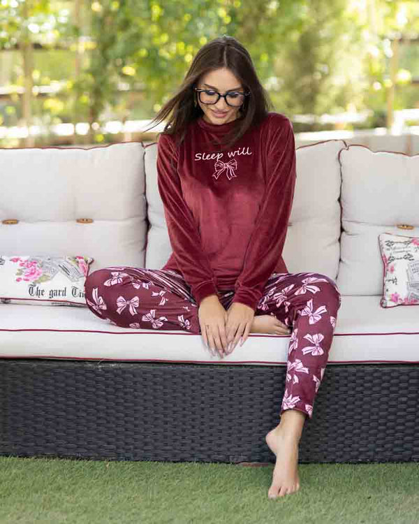 بيجامة حريمي هايدي مطبوعه 3